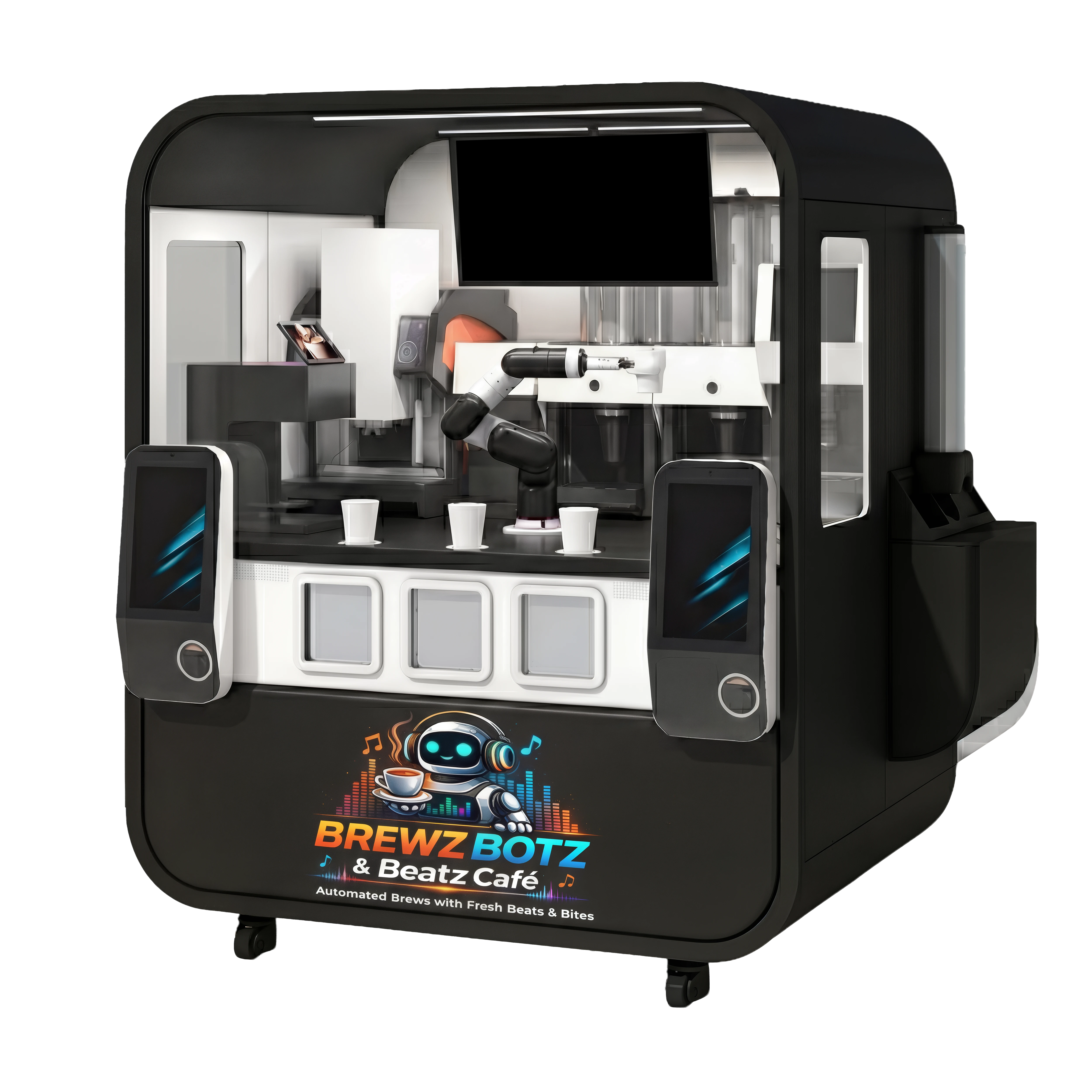 Brewz Botz kiosk mockup